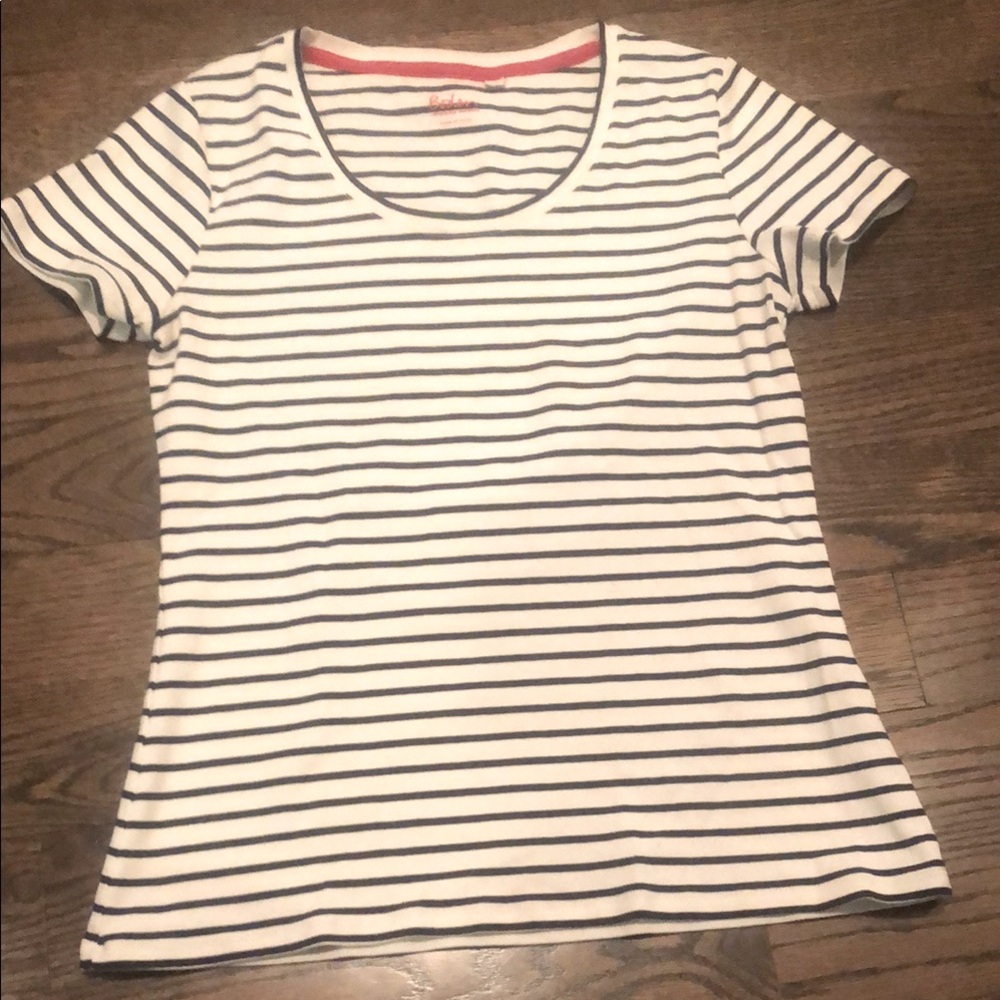 COPY - Navy and White Striped Tee